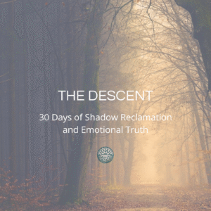 the descent Parth a guided shadow journal by gentle grove