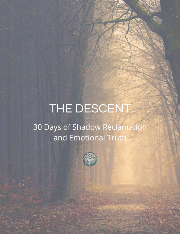 the descent Parth a guided shadow journal by gentle grove